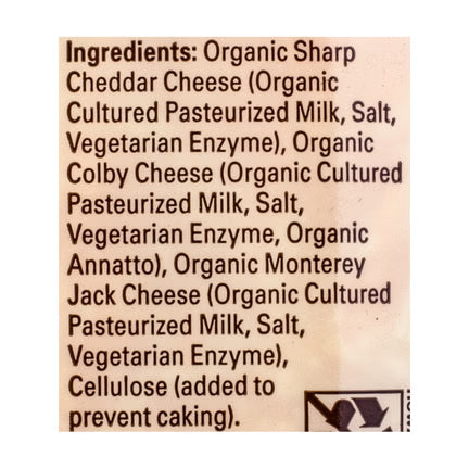Organic Valley Mexican Blend Shredded Cheese 6 oz