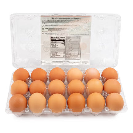 Dakota Healthy Eighteen Free Range Brown Large Eggs 18 count
