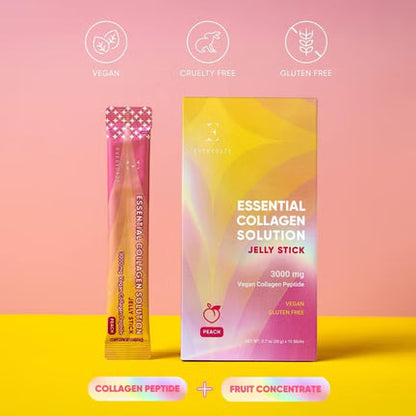 EVERYDAZE - Essential Collagen Solution Jelly Stick - Peach - 10 Packs 0.7 oz