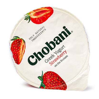 Chobani Strawberry Plain Greek Yogurt 5.3 oz